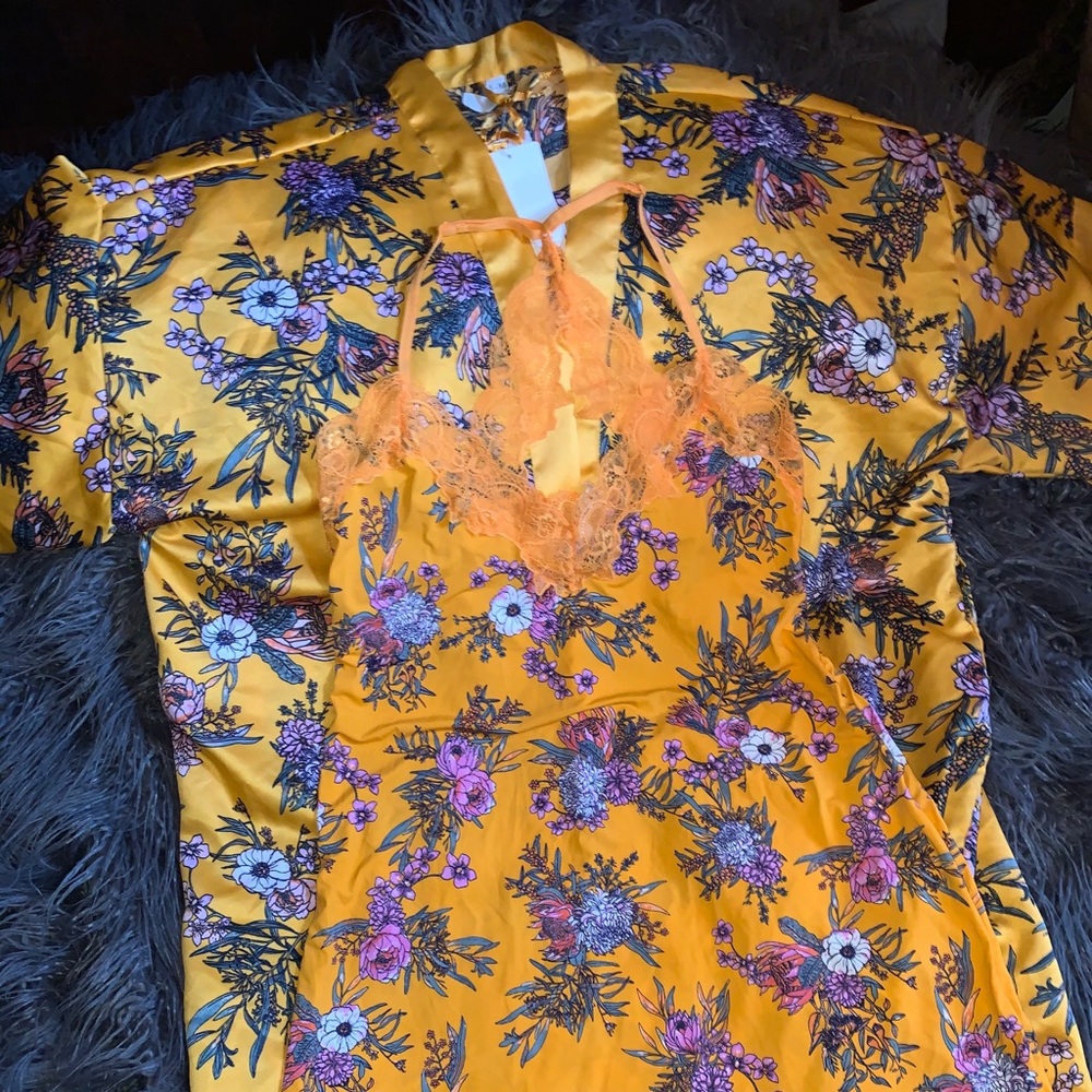 Robe with matching gown